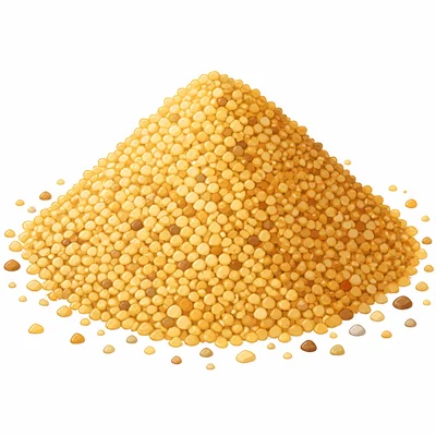 A pile of sand is shown as many tiny solid grains.