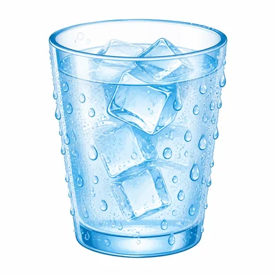 Water droplets form on the outside of a cold glass.