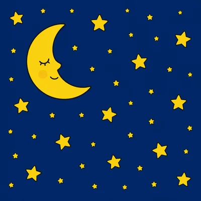 Stars shining in a night sky.