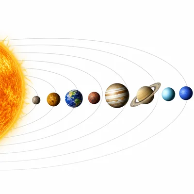 Earth shown as the third planet from the Sun.