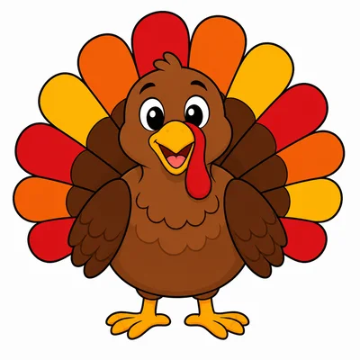A cartoon turkey.