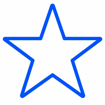 A simple five-point star.