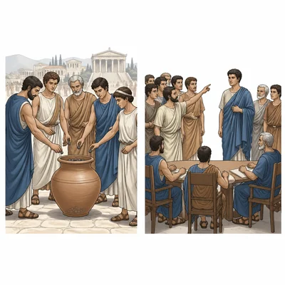 Comparison of citizens voting directly and citizens choosing a representative to vote for them.