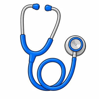 A blue stethoscope.