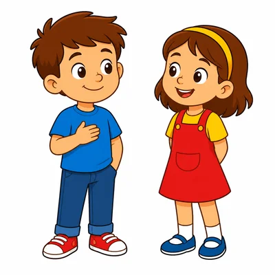 A child keeping hands and feet to self.