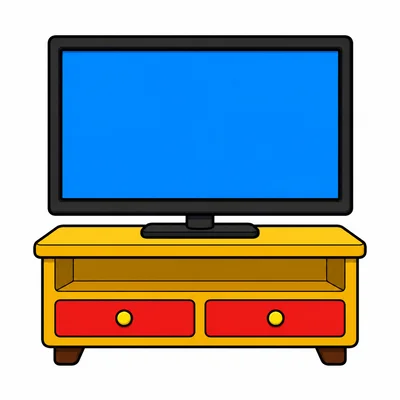 A modern television in a home.