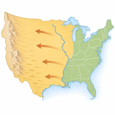 A simplified map shows the United States expanding west across a large central territory.
